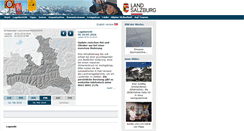 Desktop Screenshot of lawine.salzburg.at