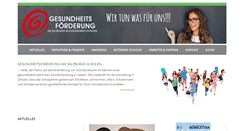 Desktop Screenshot of gesundeschule.salzburg.at