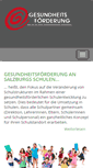 Mobile Screenshot of gesundeschule.salzburg.at