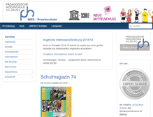 Tablet Screenshot of praxis-nms.salzburg.at