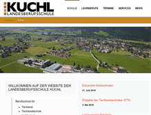 Tablet Screenshot of lbs-kuchl.salzburg.at