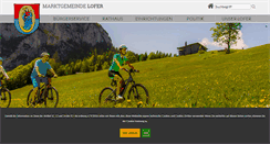 Desktop Screenshot of lofer.salzburg.at