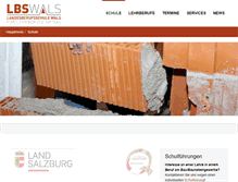 Tablet Screenshot of lbs-wals.salzburg.at