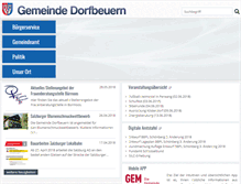 Tablet Screenshot of dorfbeuern.salzburg.at