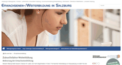 Desktop Screenshot of erwachsenenbildung.salzburg.at
