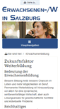 Mobile Screenshot of erwachsenenbildung.salzburg.at