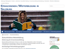 Tablet Screenshot of erwachsenenbildung.salzburg.at