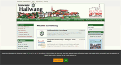 Desktop Screenshot of hallwang.salzburg.at