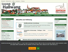 Tablet Screenshot of hallwang.salzburg.at