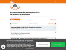 Tablet Screenshot of meinparlament.salzburg.com