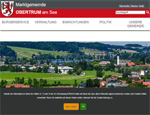Tablet Screenshot of obertrum.salzburg.at